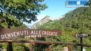 Indicazioni percorso cascate di San Fele